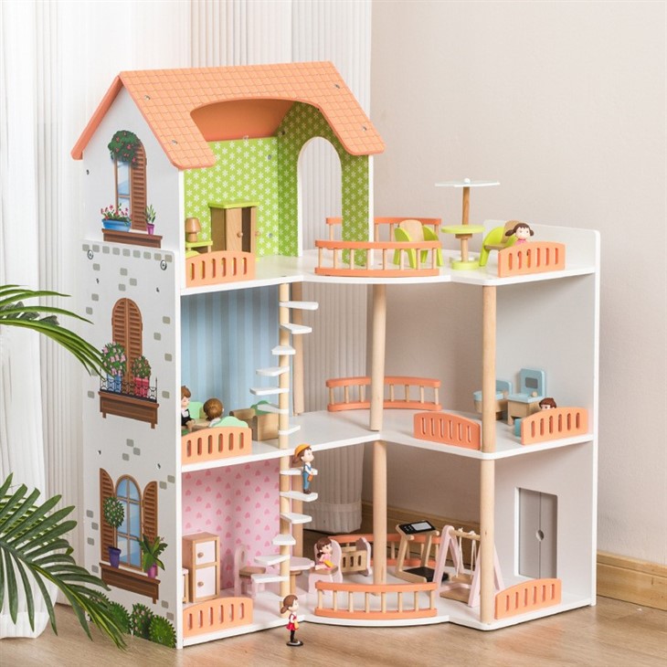 Wooden Doll House For Kid